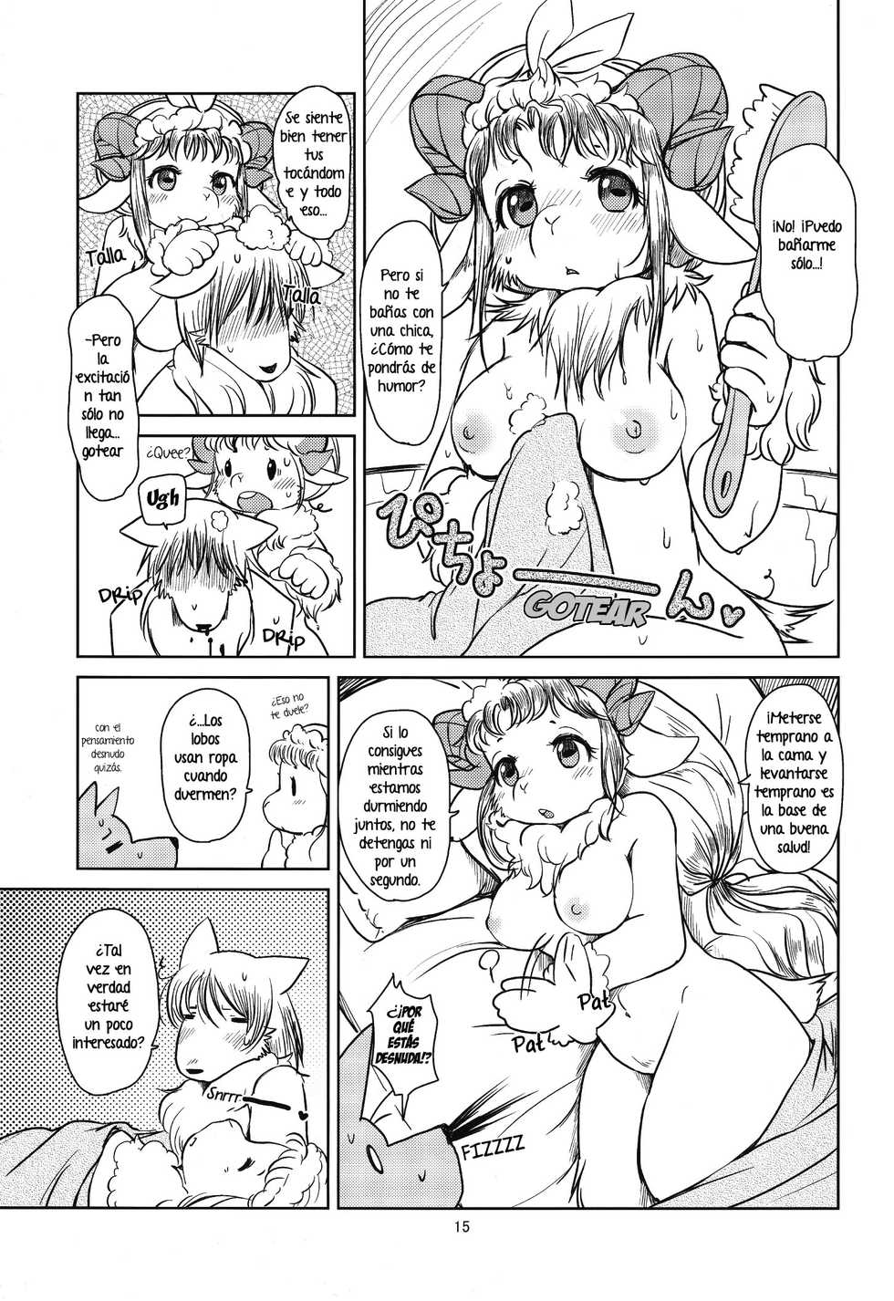(Fur-st 6) [Noraya (Setouchi Kurage)] Yakusoku Sareta Shukufuku no Mutton | La Bendita Prometida Cordero [Spanish] [Red Fox Makkan] - Page 14