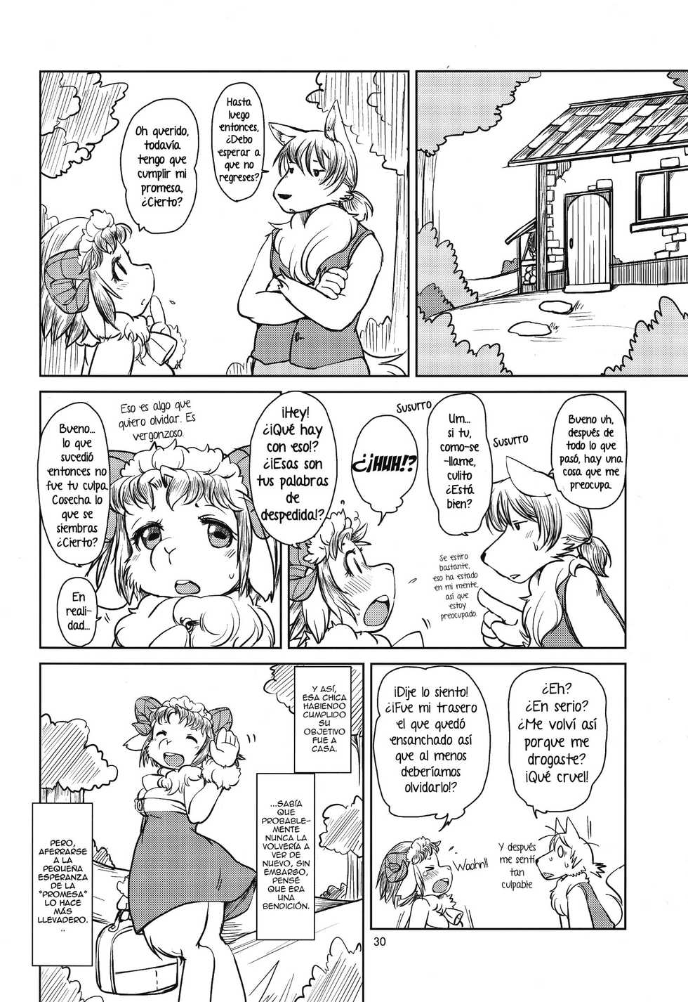 (Fur-st 6) [Noraya (Setouchi Kurage)] Yakusoku Sareta Shukufuku no Mutton | La Bendita Prometida Cordero [Spanish] [Red Fox Makkan] - Page 29