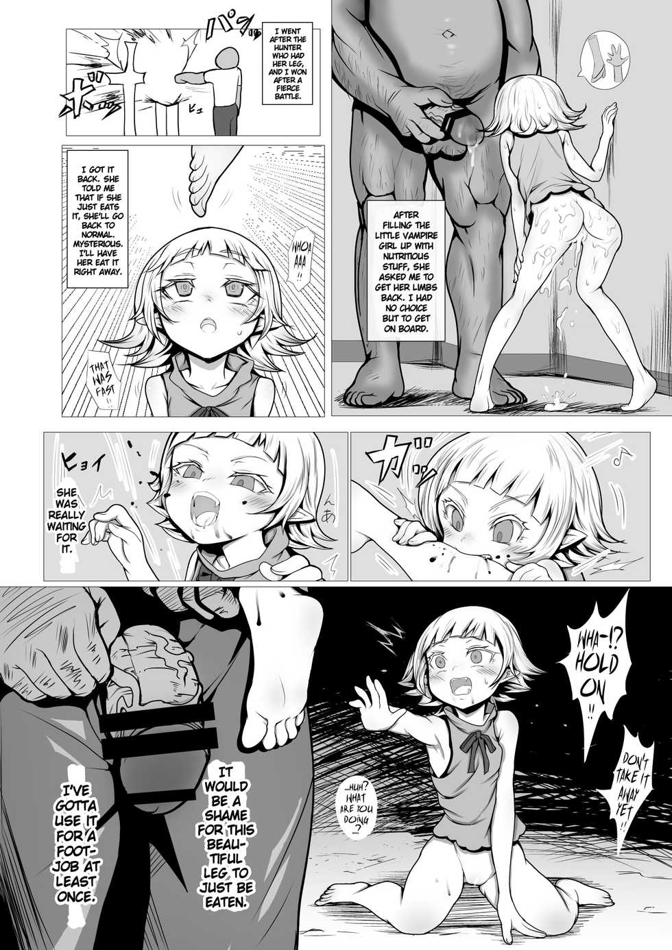 [Radical Tenshi (Dynamite Tomokazu)] LOYAL BLOOD ~Loli Kyuuketsuki ni Seieki Suwasete Choukyou shite mita~ | LOYAL BLOOD ~I Trained a Loli Vampire by Making Her Suck Out My Semen~ (Bakemonogatari) [English] [Keye Necktire] - Page 6