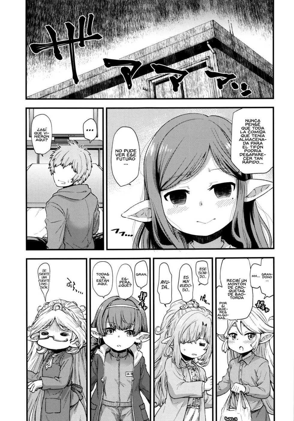 [Hiyakake Gohan (Oyabe Ryo)] Gen Paro Harvin Harem Apart Taifuu Hen (Granblue Fantasy) [Spanish] [Rakuen Translations] - Page 4