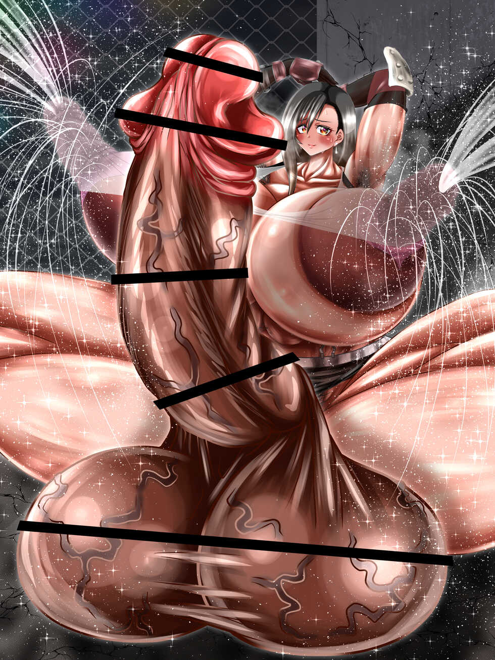 [Ramune Blue] Guroman Bakunyū Tifa (Futanari Sabun) - Page 22