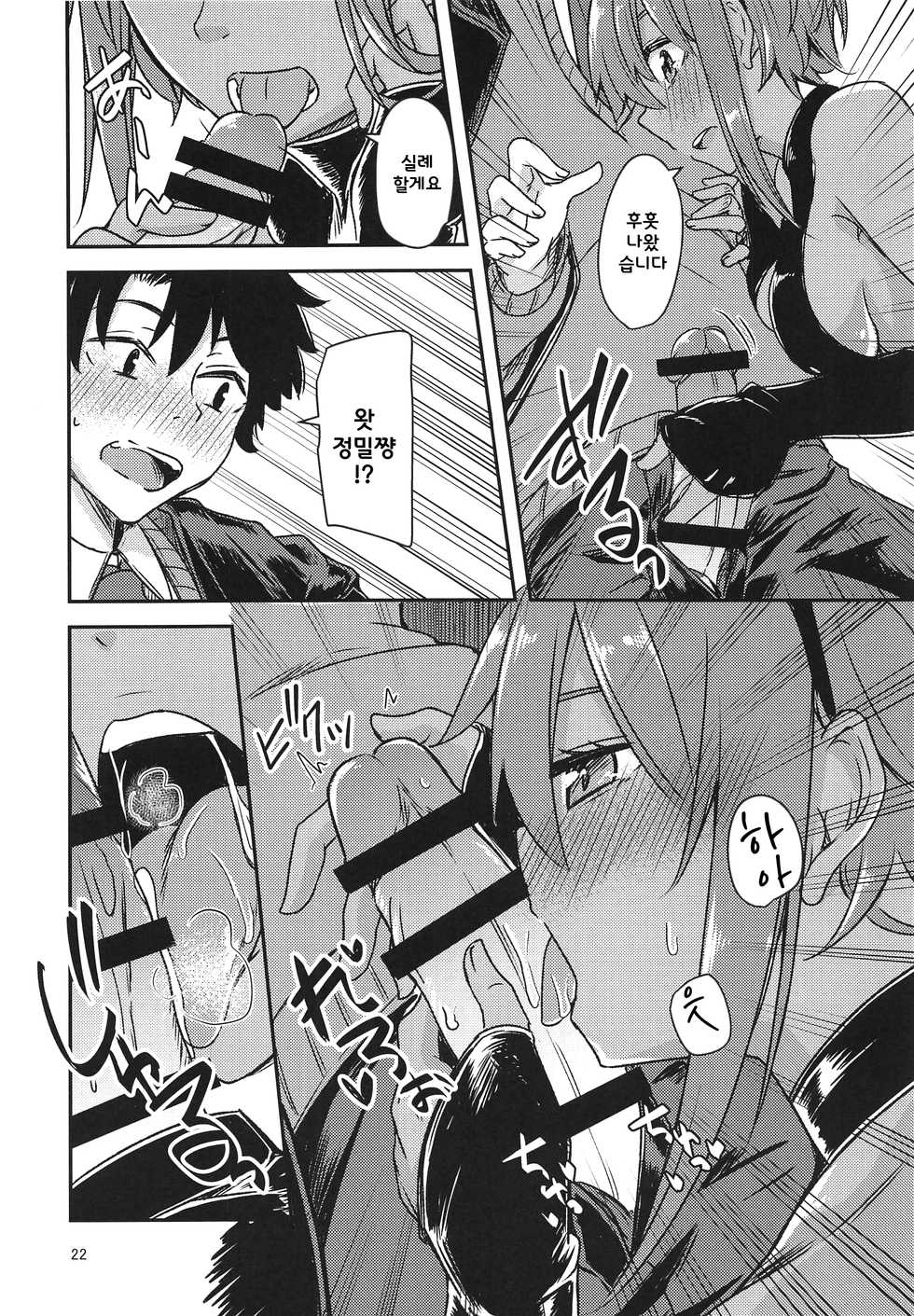 (C96) [Giniro Noel (Yuma)] Seihitsu-chan Love Hour (Fate/Grand Order) [Korean] - Page 21