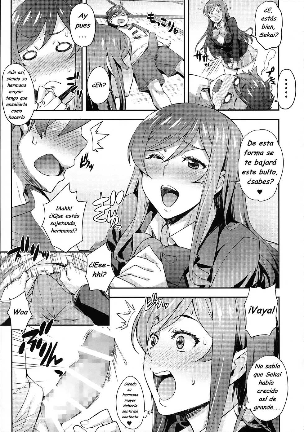 (C87) [Mix Fry (Takurou)] Fumina to Mirai no Oshiete Ageru (Gundam Build Fighters Try) [Spanish] [Jav.V] - Page 7