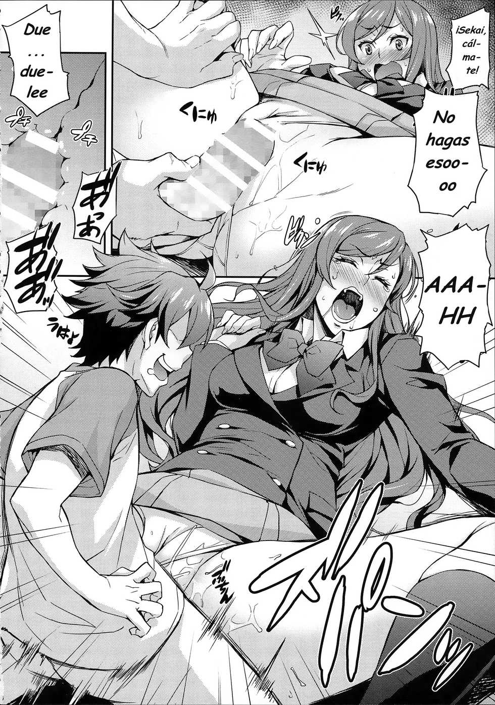 (C87) [Mix Fry (Takurou)] Fumina to Mirai no Oshiete Ageru (Gundam Build Fighters Try) [Spanish] [Jav.V] - Page 10