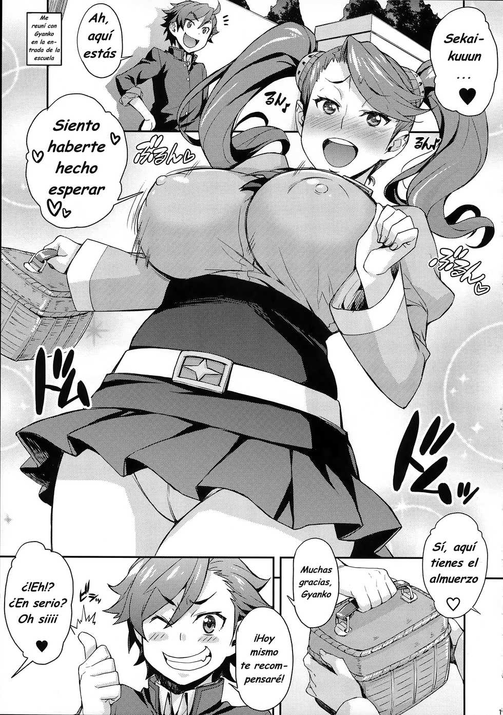 (C87) [Mix Fry (Takurou)] Fumina to Mirai no Oshiete Ageru (Gundam Build Fighters Try) [Spanish] [Jav.V] - Page 19