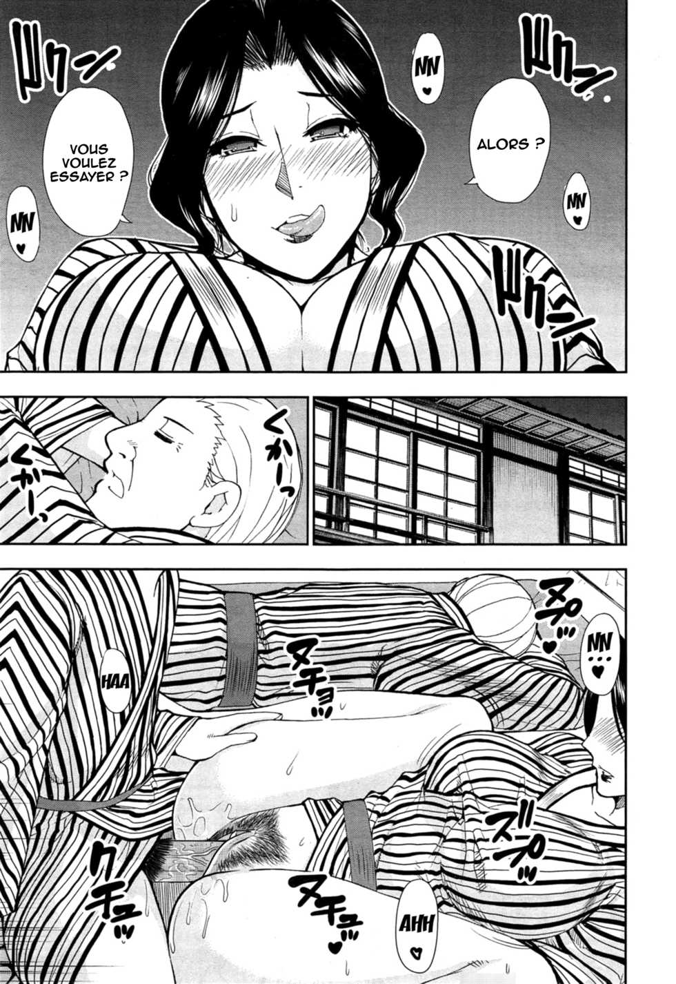 [Shunjou Shuusuke] Tabi no Haji wa Kakisute | Once You're Away From Home, You can do anything (COMIC Mugen Tensei 2015-06) [French] [O-S] [Decensored] - Page 19