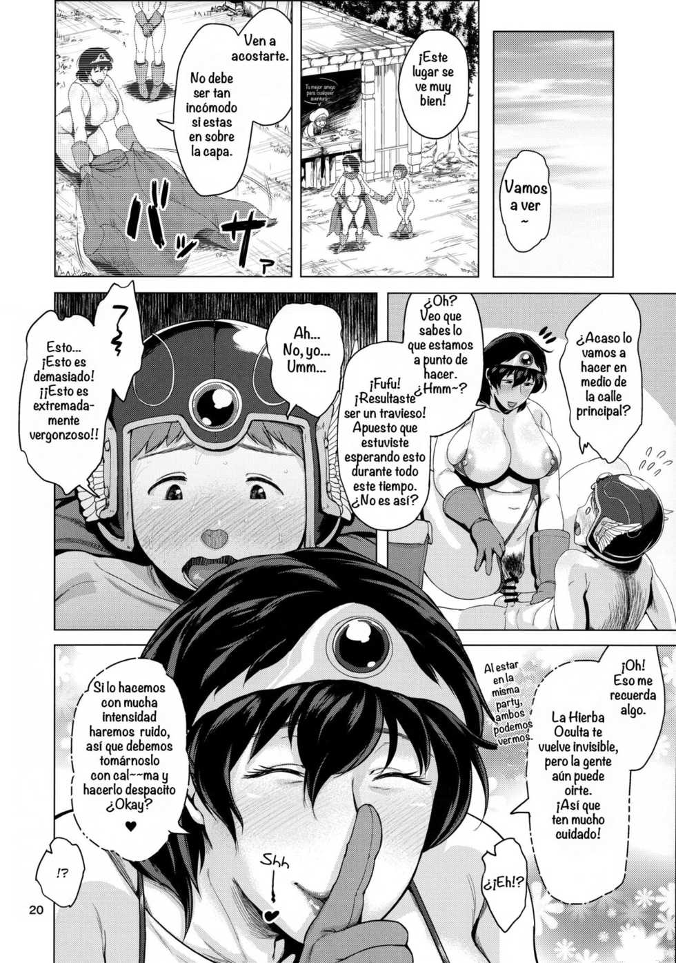 (C93) [childwife (Jitsuma)] Juku Yuusha-sama to Boku | Milf Hero and Me (Dragon Quest III) [Spanish] [Totem Metalico] - Page 19