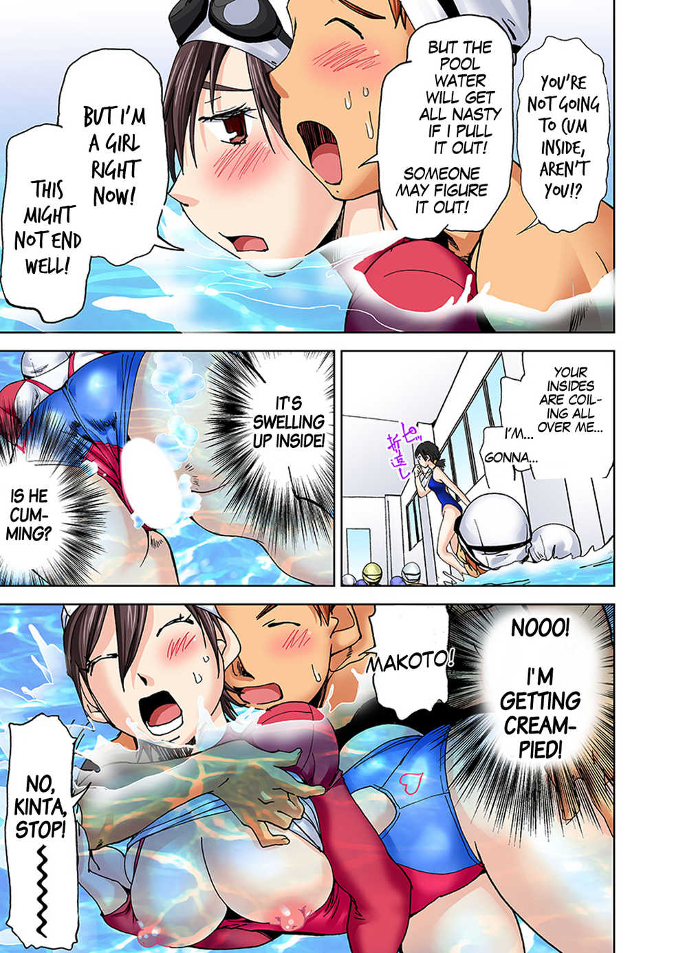 [Himuro Serika] Nyotaika Suieibu ~Ikutabi Onna ni Nacchau Ore no Karada~ 4 | Nyotaika Swim Club I Turn into a Girl When I Cum! 4 [English] [gender.tf] - Page 37