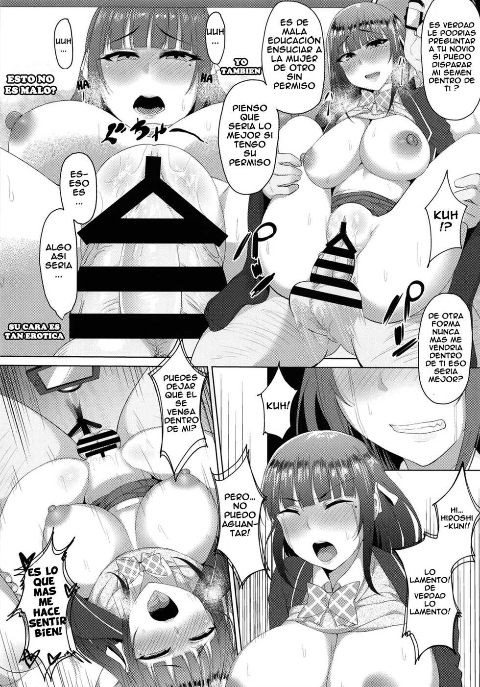 [Pencil Rocket (Harufume)] Netorare Live - Kareshi Igai no Chinpo to Mechakucha Koubi Shita. [Spanish] [Digital] - Page 15