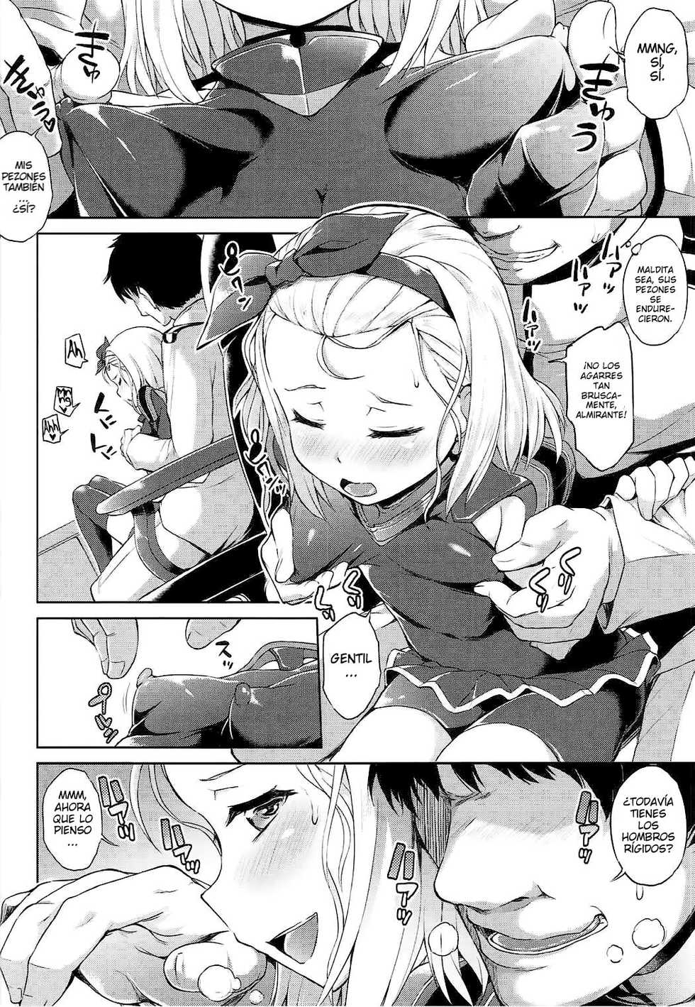 (SC2017 Autumn) [Mizuwari Neko (Toyo)] Chiisakute Ecchi na Sensuikan | The Small and Lewd Submarine (Kantai Collection -KanColle-) [Spanish] [ZetaWorks] - Page 7