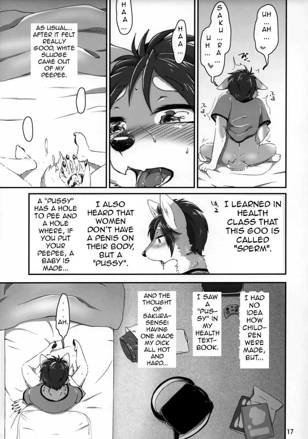 (Kansai! Kemoket 7) [Harugumo. (Negoya)] Chiisana Kare to no Sutekina Koi no Ohanashi | A wonderful love story with my little boyfriend [English] [Machine translation] - Page 16