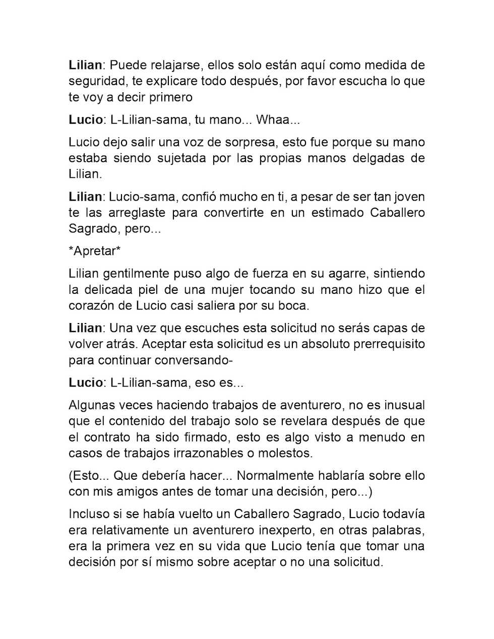 [Gozen Shichiji no Awase Kagami] Seikishi no Haiboku ~Mesuniku no Ori~ | La sumisión del caballero sagrado - Atrapado en un cuerpo de puta [Spanish] - Page 22