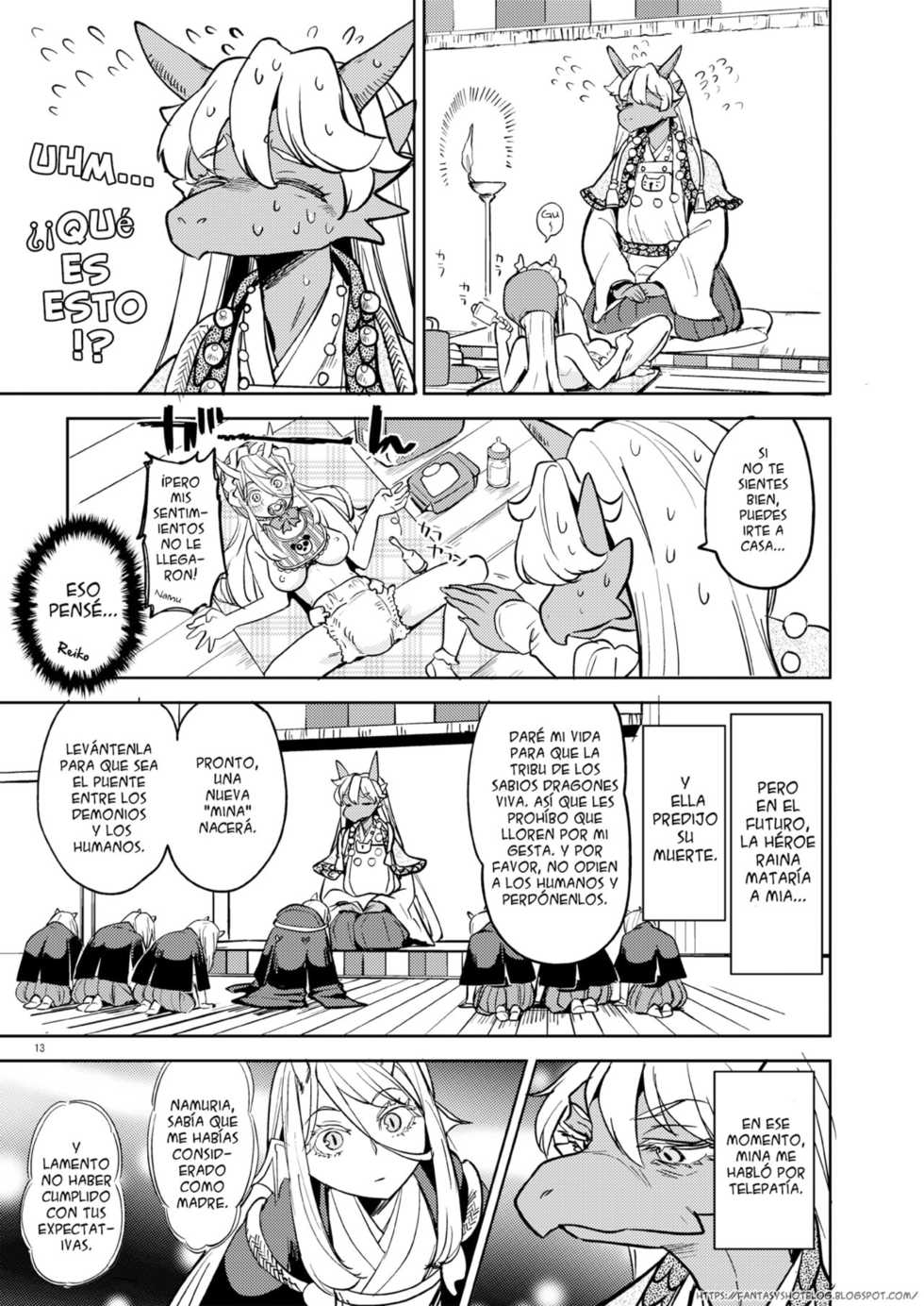 [Nedaore (Ayane)] Onna Yuusha ni Tensei Shitara Mazoku no Tsuma ga 5-nin mo Irurashii 2 [Spanish] [Heen.Shot] [Digital] - Page 14