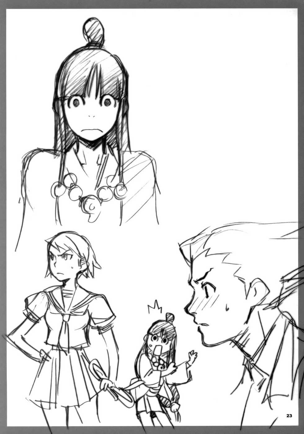 (SC32) [Wagamama Dou (Syowmaru, NIO)] Gyakuten Shaiban | SEX ATTORNEY (Ace Attorney) [French] [Decensored] - Page 23
