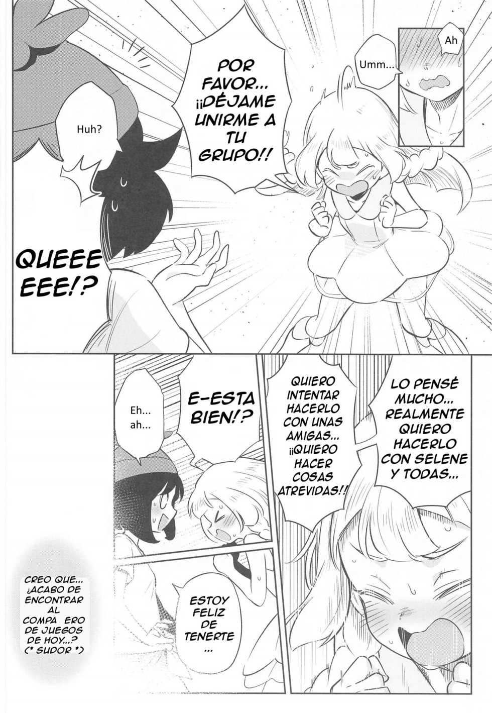 [Chouzankai (TER)] Onnanoko-tachi no Himitsu no Bouken 2 | Girl's Little Secret Adventure 2 (Pokémon Sun & Moon) [Spanish] - Page 6