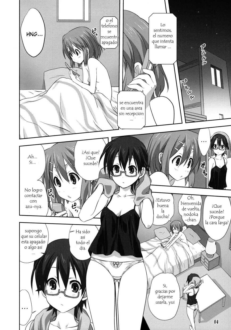 (C82) [Mitarashi Club (Mitarashi Kousei)] Mugi to Azu Kouhen (K-On!) [Spanish] [hoshi no fansub] - Page 3