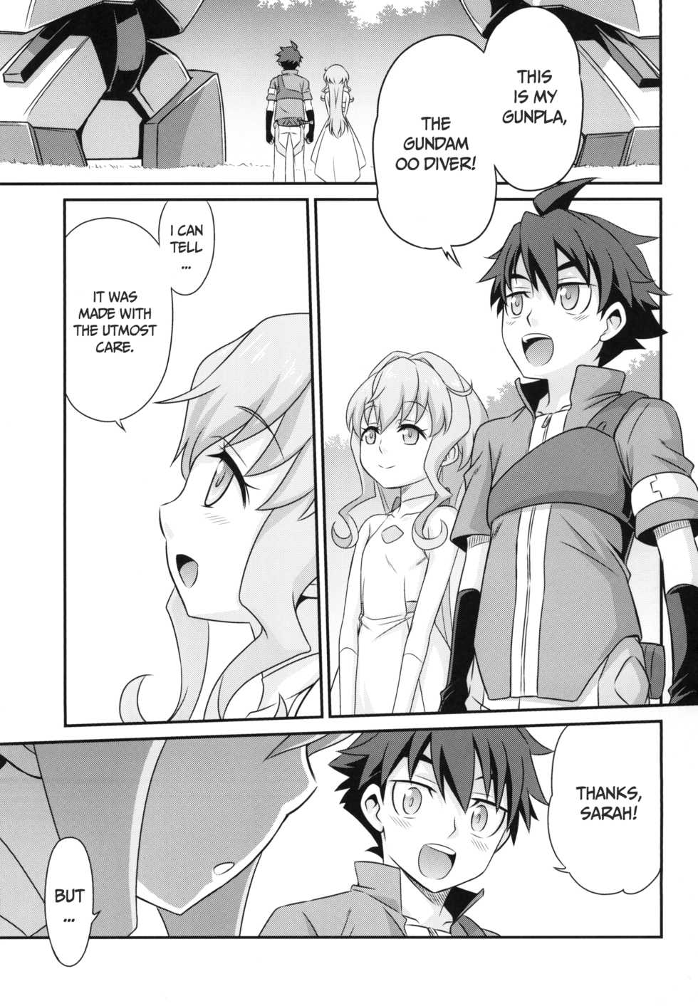 [Studio Tar (Kyouichirou)] Sara-chan de Mass-Diver!! | Mast-diving with Sarah-chan!! (Gundam Build Divers) [English] [Hige&HGnF] [Digital] - Page 3