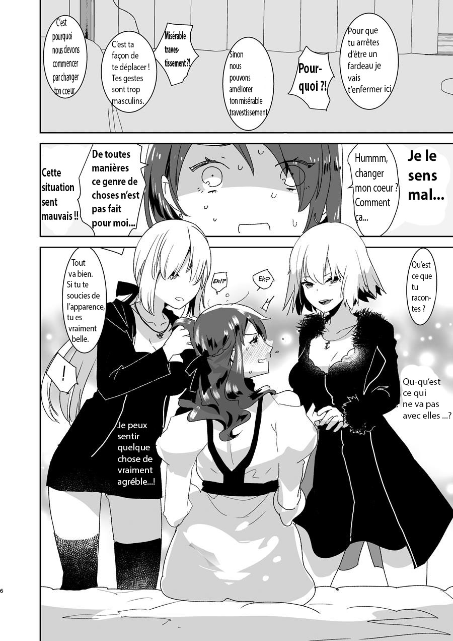 [Aimaitei (Aimaitei Umami)] Futanari Alter-tachi ni Josou Shita Ore ga Okasareru Hanashi (Fate/Grand Order) [French] [Ken Kaneki] [Digital] - Page 6