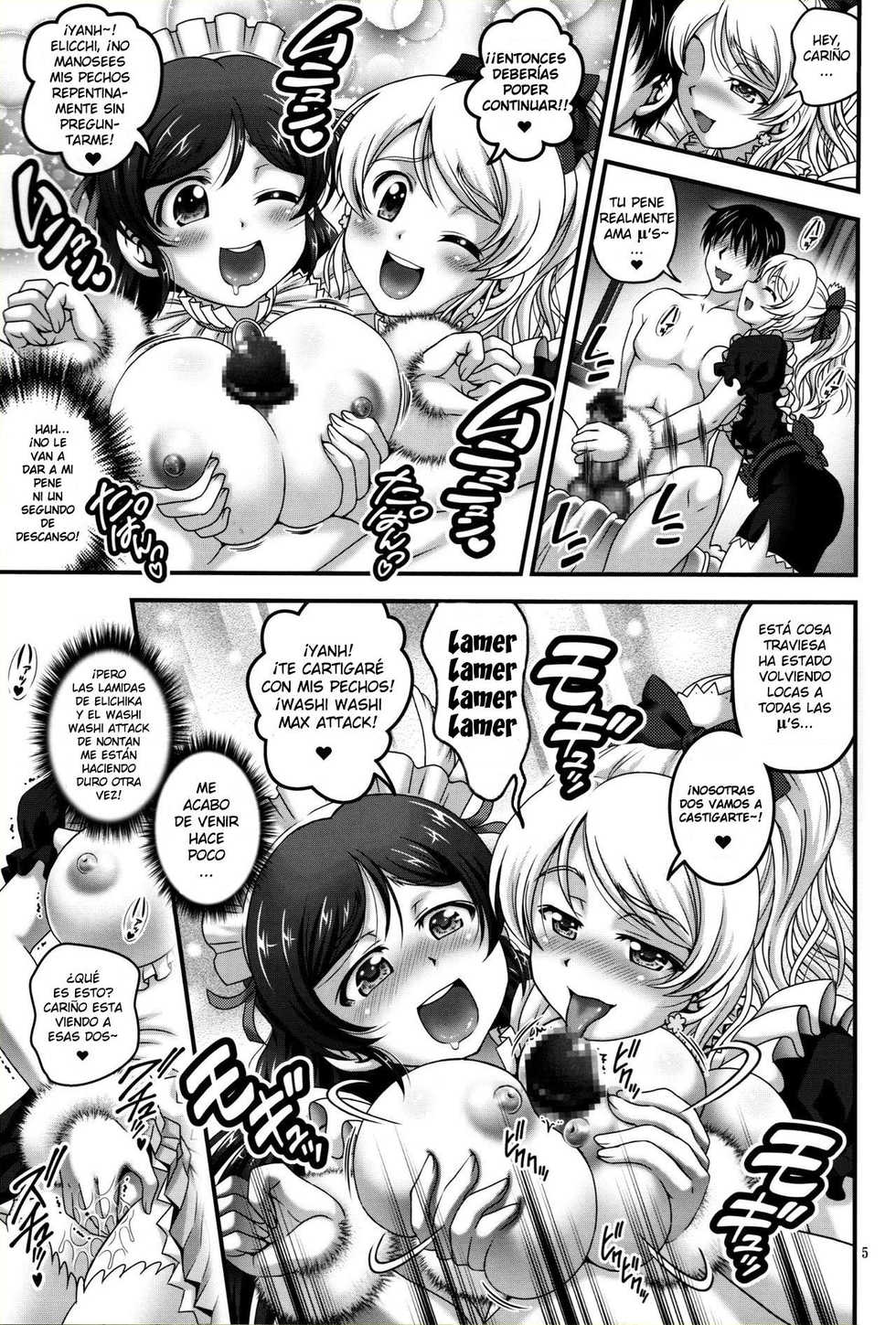 (C94) [Kuroyuki (Kakyouin Chiroru)] Ore Yome Saimin 6 (Love Live!) [Spanish] [Jentai-kun] - Page 6