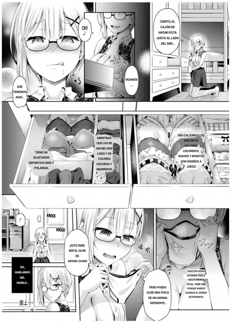 [Hairu Nukemichi (Arubento,Taniguchi-san))] Yokubou no Wazawai (Nottori! ~Onnanoko no Karada o Nottoru Comic Anthology~ Ni) [Spanish] [Digital] - Page 9