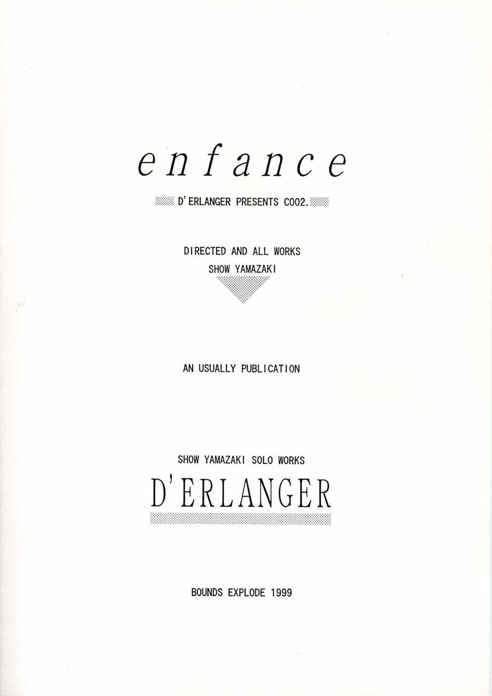 [D'Erlanger (Yamazaki Shou)] Enfance - Page 28