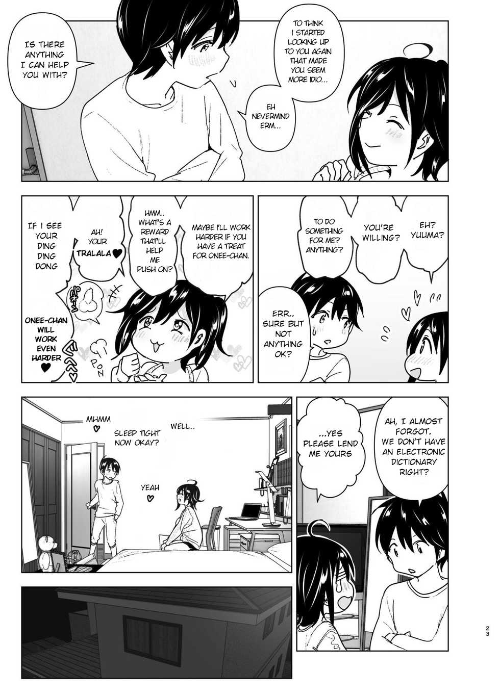 [Supe (Nakani)] Onei-chan to Guchi o Kiite Ageru Otouto no Hanashi - Tales of Onei-chan Oto-to | Older Sister and Complaint Listening Younger Brother [English] [Decensored] - Page 22