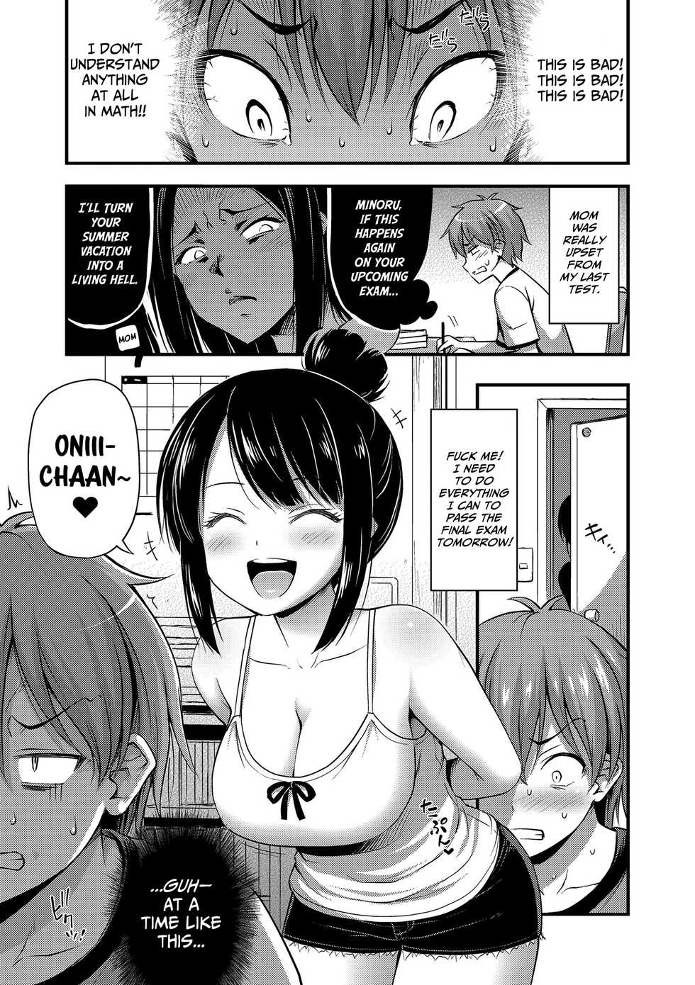 [Noise] Imouto ga Sodachi Sugite Ani no Tachiba ga Nai | My Little Sister Grew So Much That I Have No Standing as an Older Brother (Oppai, Futomomo, Sokoni Short Pants) [English] [LAYON] [Digital] - Page 1