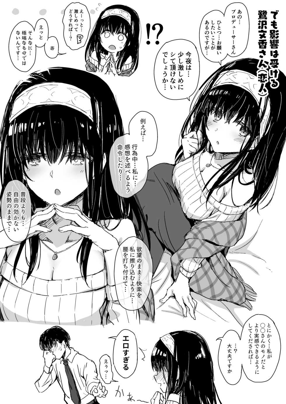 [Star Heart] Kannou Shousetsu no Eikyou o Ukeru Sagisawa Fumika-san (THE IDOLM@STER CINDERELLA GIRLS) - Page 2