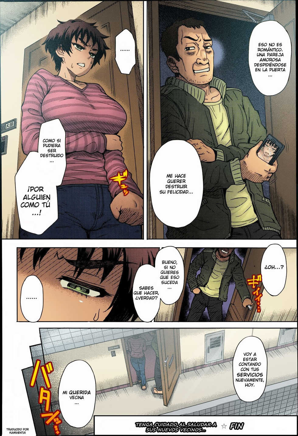 [Itou Eight] Hikkoshi no Aisatsu wa Shinchou ni... | Tenga Cuidado Al Saludar A Sus Nuevos Vecinos (COMIC Anthurium 016 2014-08) [Spanish] [Colorized] - Page 24