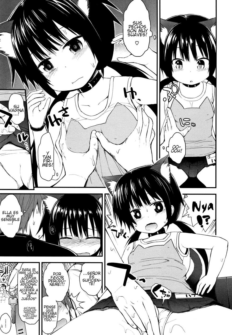 [Fujisaka Lyric] Neko Cafe? de Asobou | Cat Cafe? Playhouse (Chiisana Koukishin) [Spanish] - Page 5