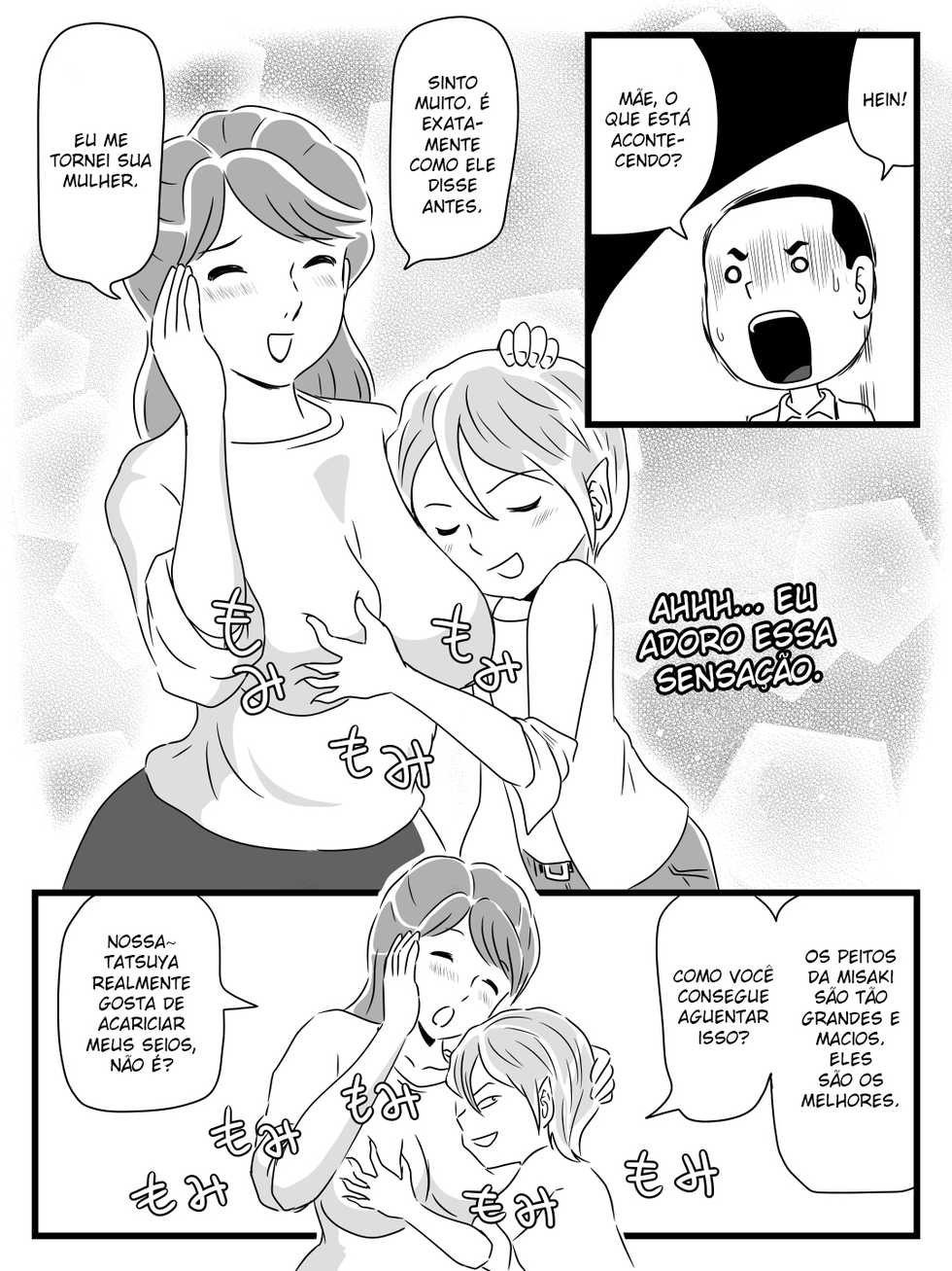 [Momoziri Hustle Dou] Toshiue Killer no Tomodachi ni Kaa-san o Netorareta Hanashi | A História de Um Amigo Comedor de Casadas que Fodeu a Minha Mãe [Portuguese-BR] [Trykyla] - Page 12