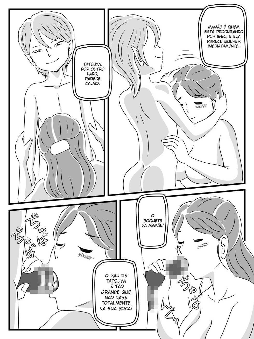 [Momoziri Hustle Dou] Toshiue Killer no Tomodachi ni Kaa-san o Netorareta Hanashi | A História de Um Amigo Comedor de Casadas que Fodeu a Minha Mãe [Portuguese-BR] [Trykyla] - Page 18