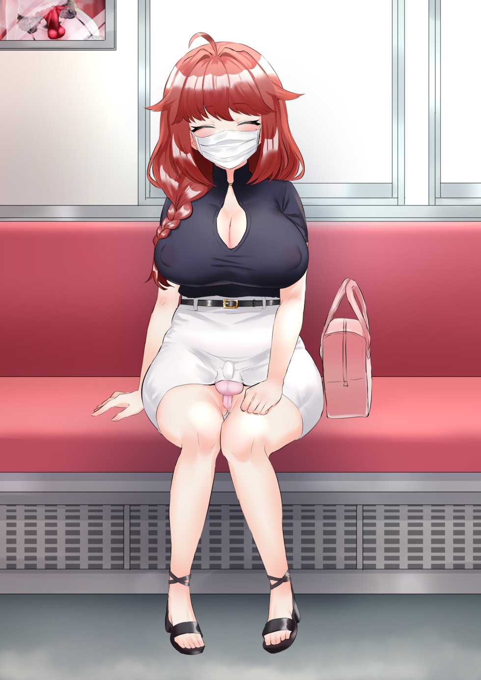 [Inari Mochi] Futanari Onee-san to Iku Chinchin Densha de GO - Page 7