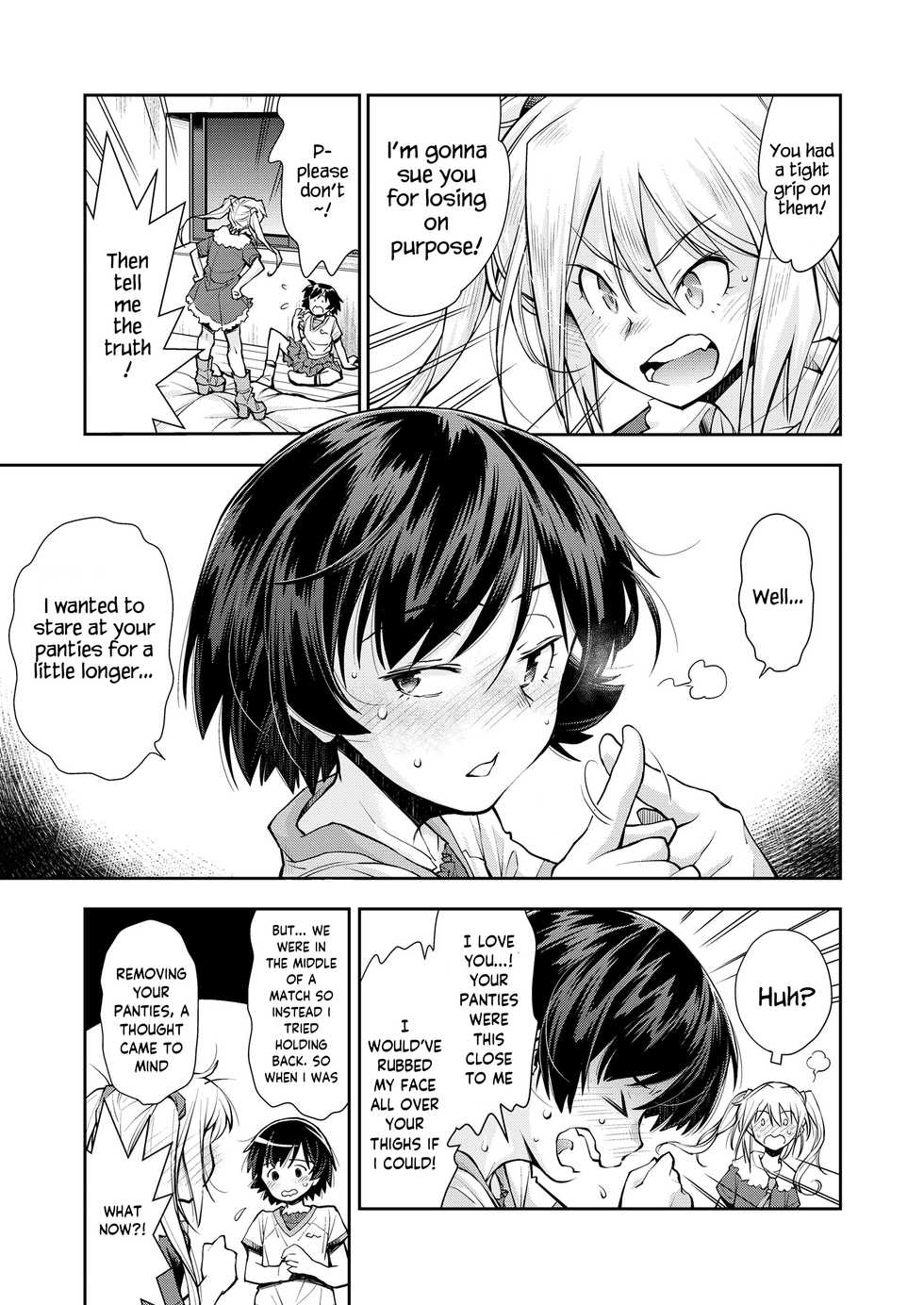 [Ryoumoto Hatsumi] Futari no Panchira Wrestling | Their Panchira Wrestling (COMIC LO 2021-07) [English] [SquigglesJP] [Digital] - Page 11