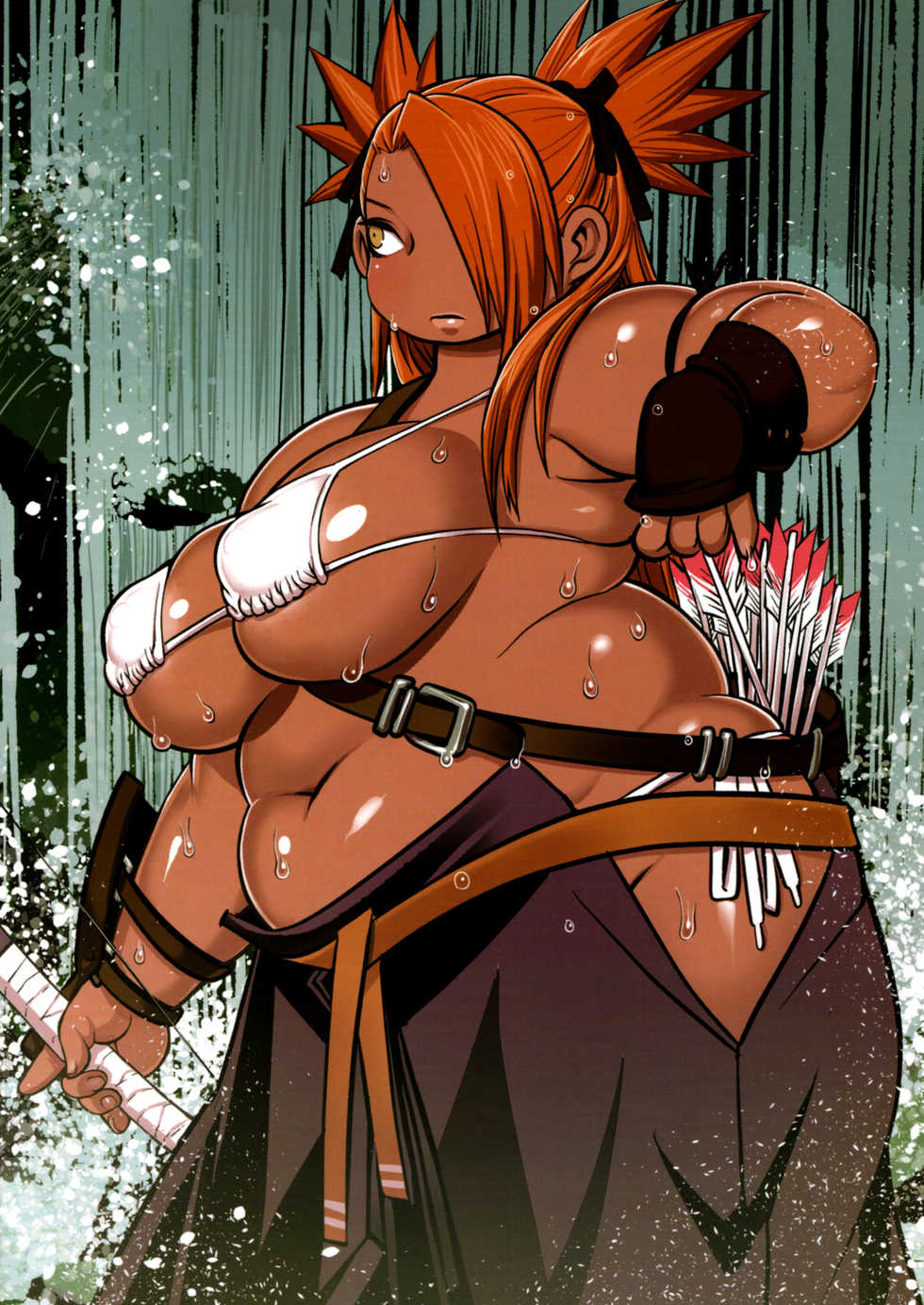 (Nikuket 10) [UNKNOWN MEAT (Kojima Video)] Akimichi Chocho Tadaima Kunoichi Shugyochu Maki no Awase (Boruto) - Page 2
