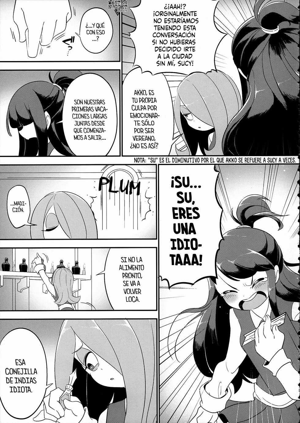 (C93) [TEBACO (tama)] Summer holiday, Again. (Little Witch Academia)  [Spanish] [Mister Nugget] - Page 13