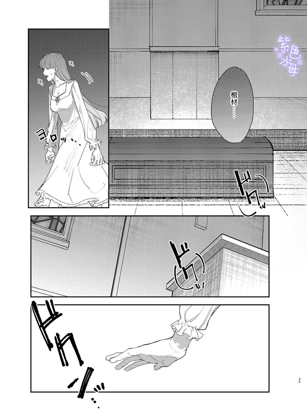 [Umenegi Daimyoujin (Umekoppe)] Yandere Ouji ga Shachiku Onna no Watashi o Hanasanai 2 [Chinese] [凉拌海蜇汉化组] - Page 35