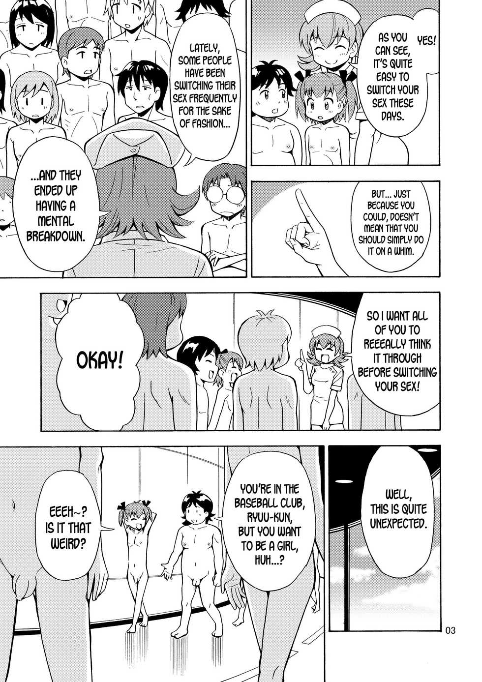 [Yoshida Gorou Shoukai (Yoshida Gorou)] Boku-tachi wa Onnanoko ni Naru! ~Onnanoko Koujou 02~ | We're gonna be girls! [English] [desudesu] [Digital] - Page 4