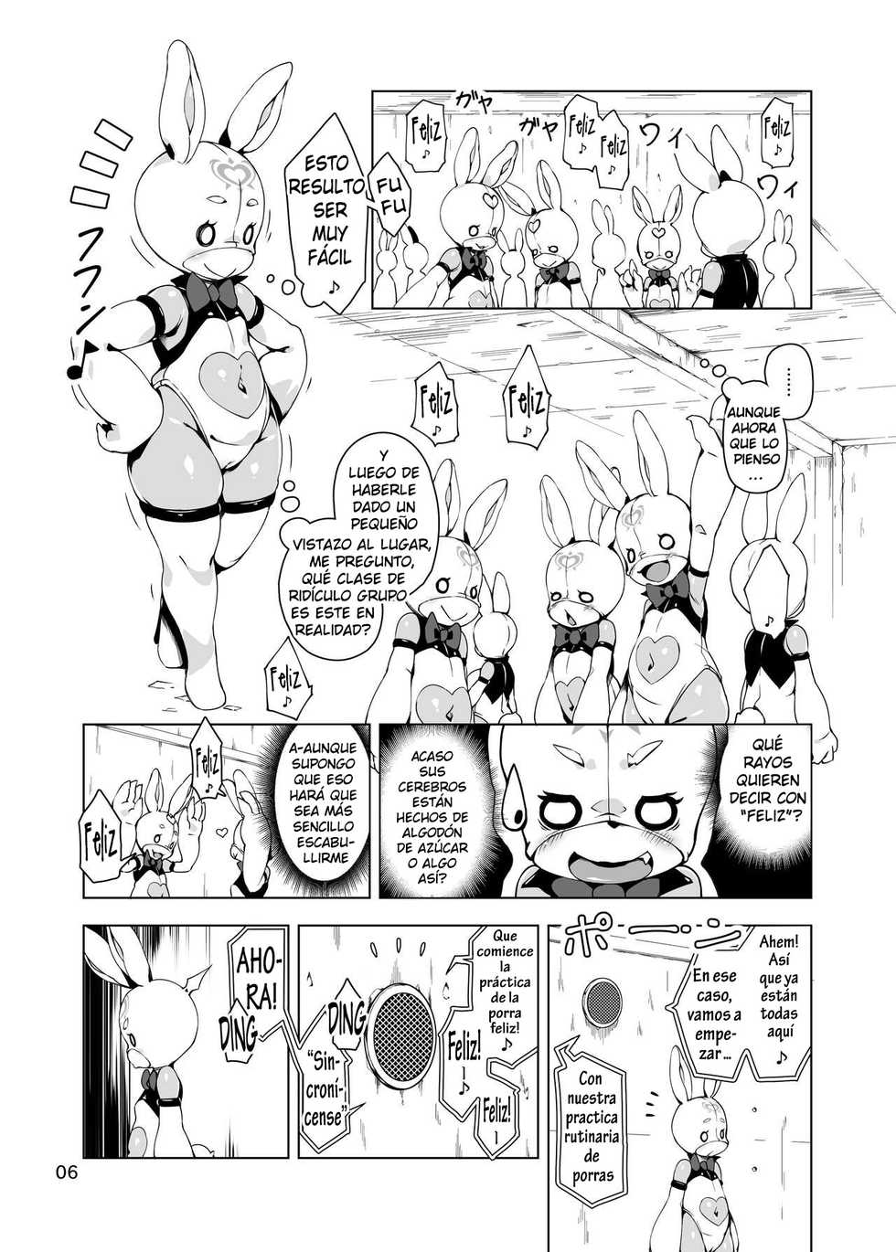 [Nanamehan (Hansharu)] Happy Bunnys e Sennyuu! -Inran Ero Usagi-ka Suit- [Spanish] [kalock] [Digital] - Page 5