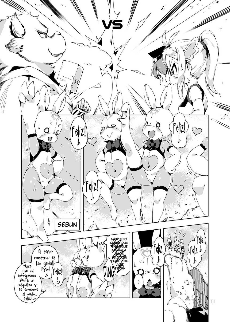 [Nanamehan (Hansharu)] Happy Bunnys e Sennyuu! -Inran Ero Usagi-ka Suit- [Spanish] [kalock] [Digital] - Page 10