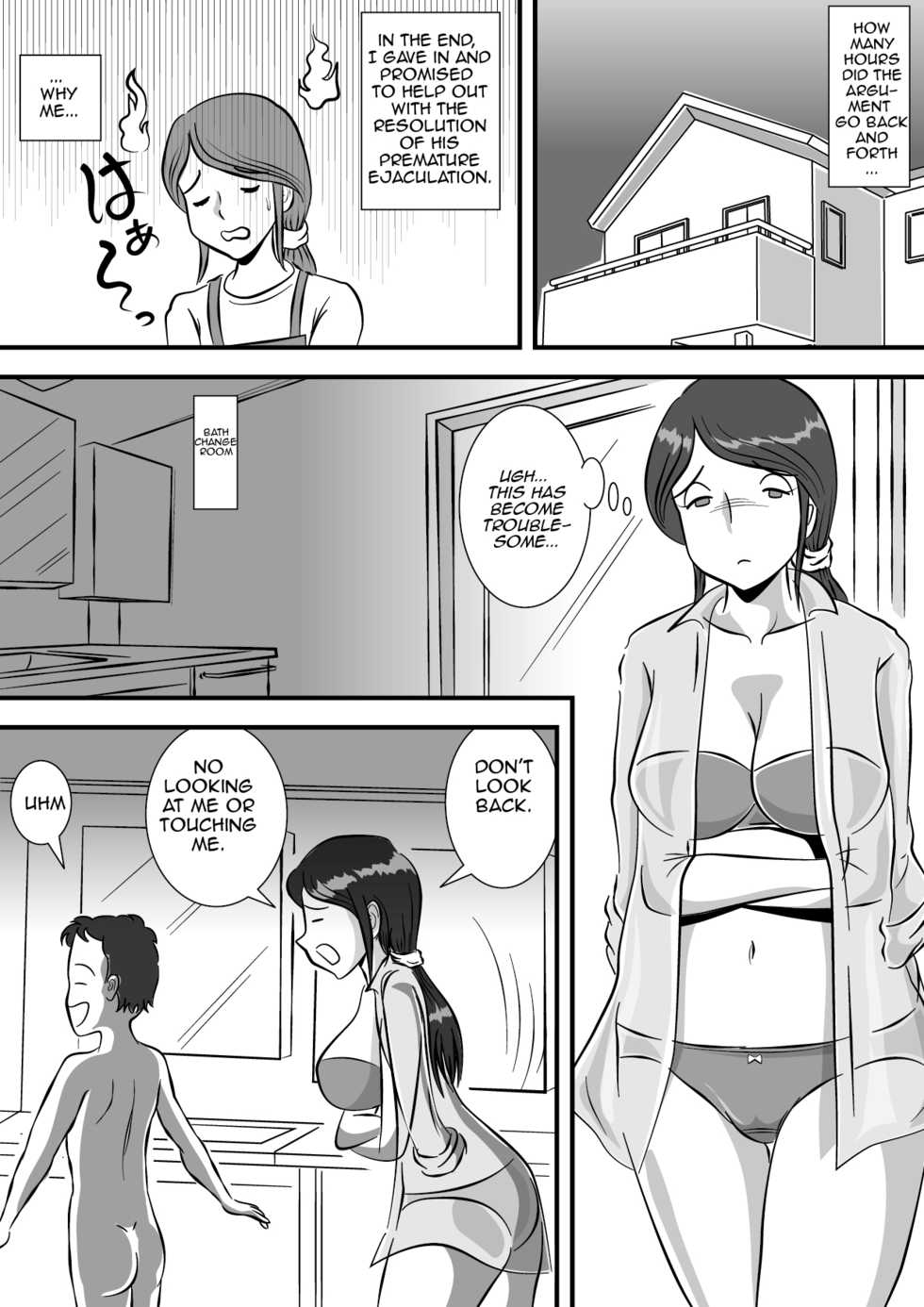 [Momoziri Hustle Dou] Okaa-san to Sourou Musuko | Mother and her P.E. Son [English] [Amoskandy] - Page 8