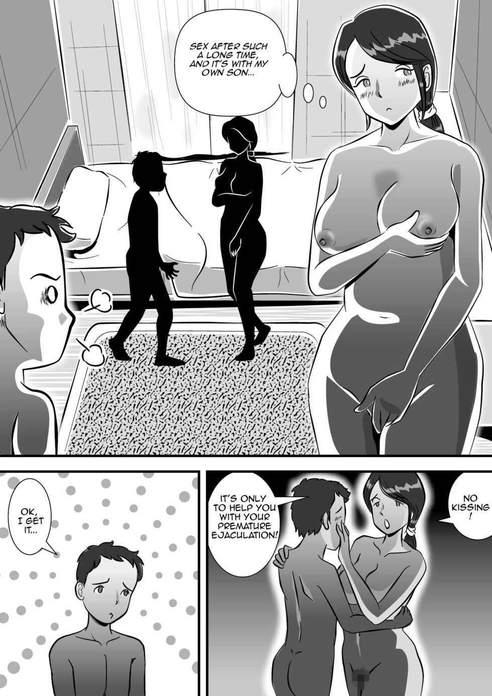 [Momoziri Hustle Dou] Okaa-san to Sourou Musuko | Mother and her P.E. Son [English] [Amoskandy] - Page 12