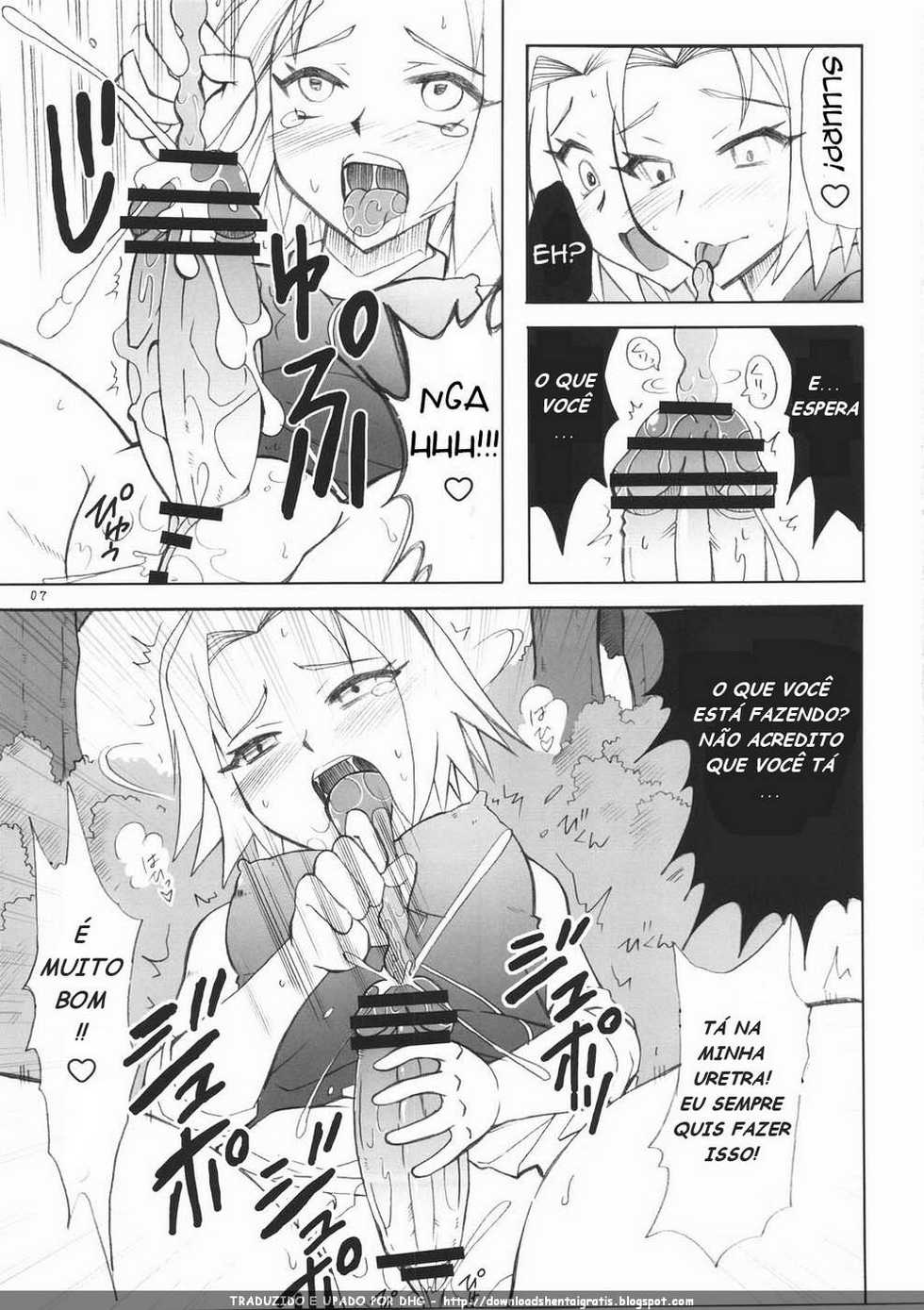 (Futaket 5) [Hijouguchi (TEI-OH-K-TAKAMURO)] Futanari Kokoro Tenshin (Naruto) [Portuguese-BR] - Page 7