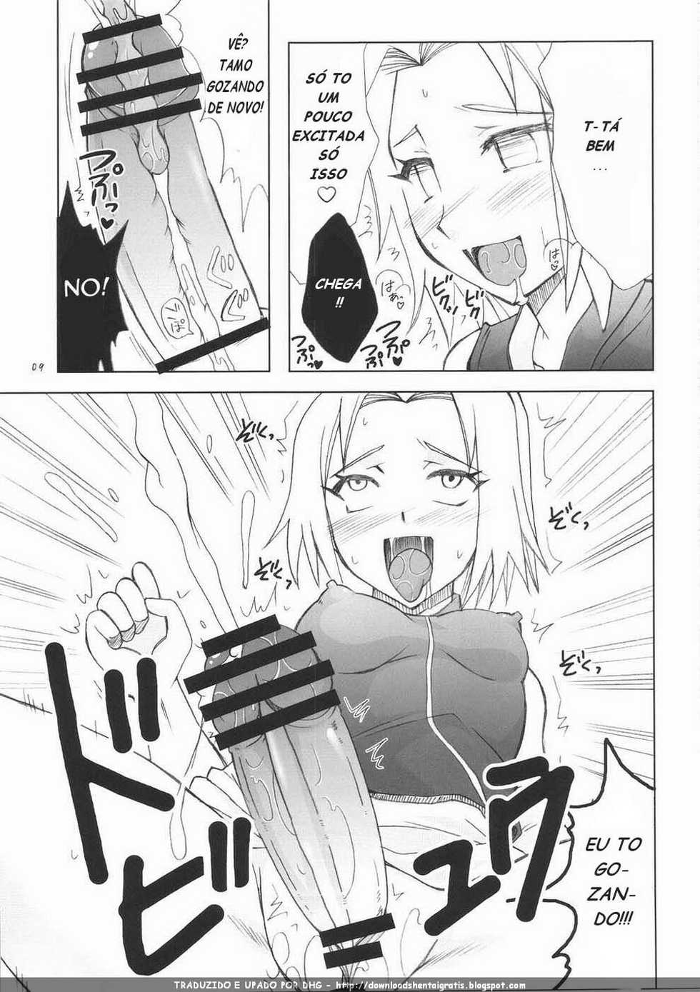 (Futaket 5) [Hijouguchi (TEI-OH-K-TAKAMURO)] Futanari Kokoro Tenshin (Naruto) [Portuguese-BR] - Page 9