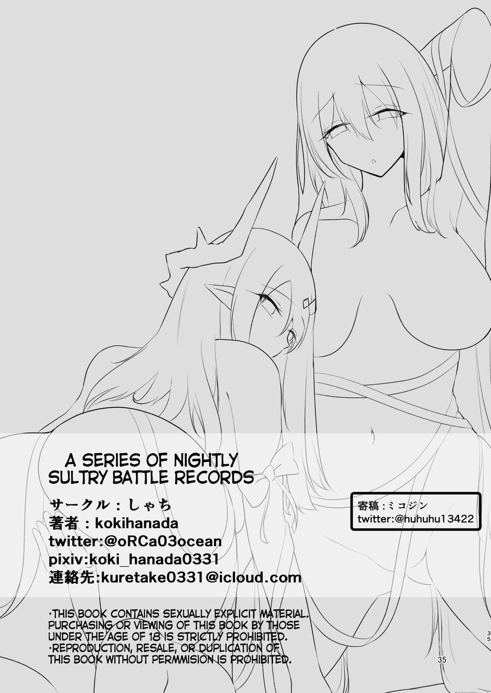 [Shachi (kokihanada)] Yona Yona Senjou Sakusen Kiroku II | A Series of Nightly Sultry Battle Records (Arknights) [English] - Page 35