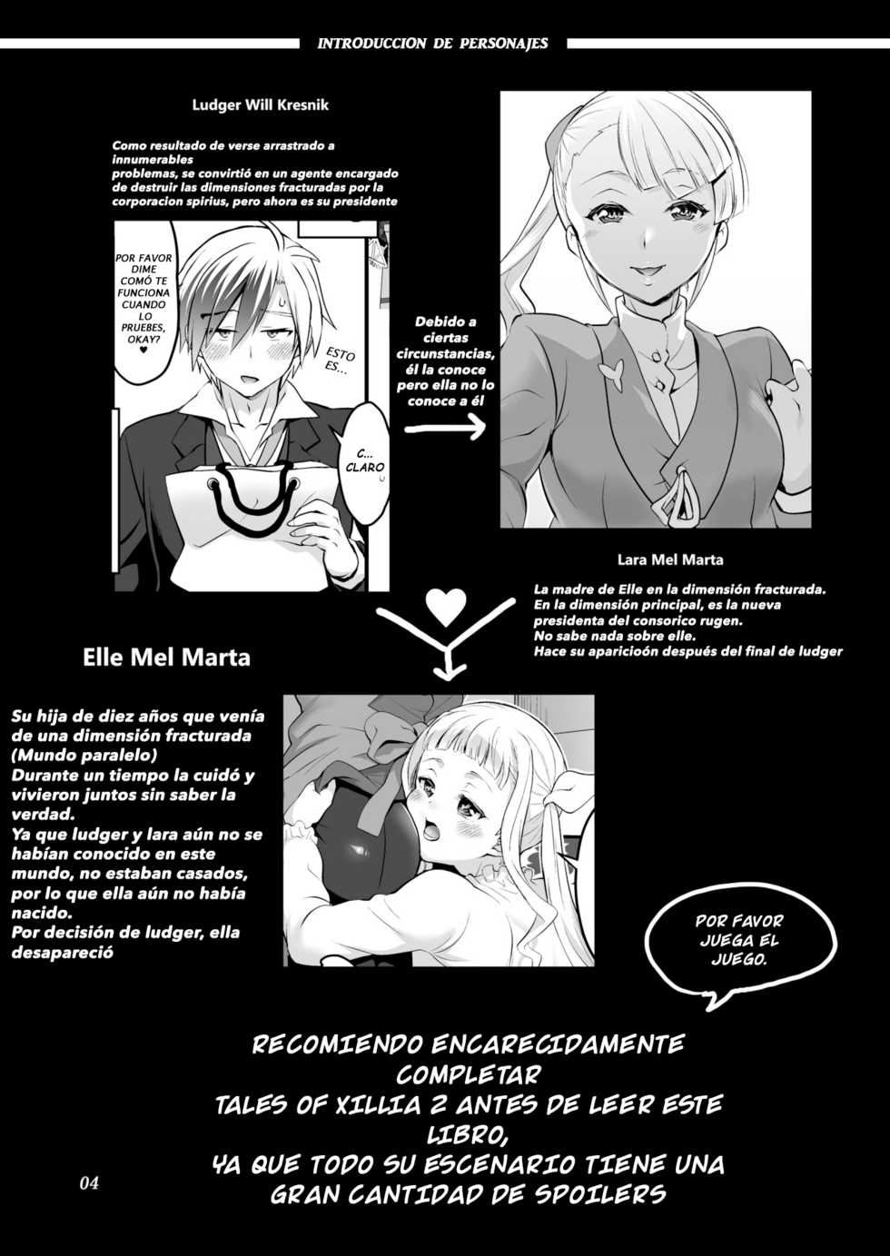 [Temparing (Tokimachi Eisei)] Futanari Lara to Kozukuri Sex (Tales of Xillia 2) [Spanish] [TAKAMORIXD] [Digital] - Page 4