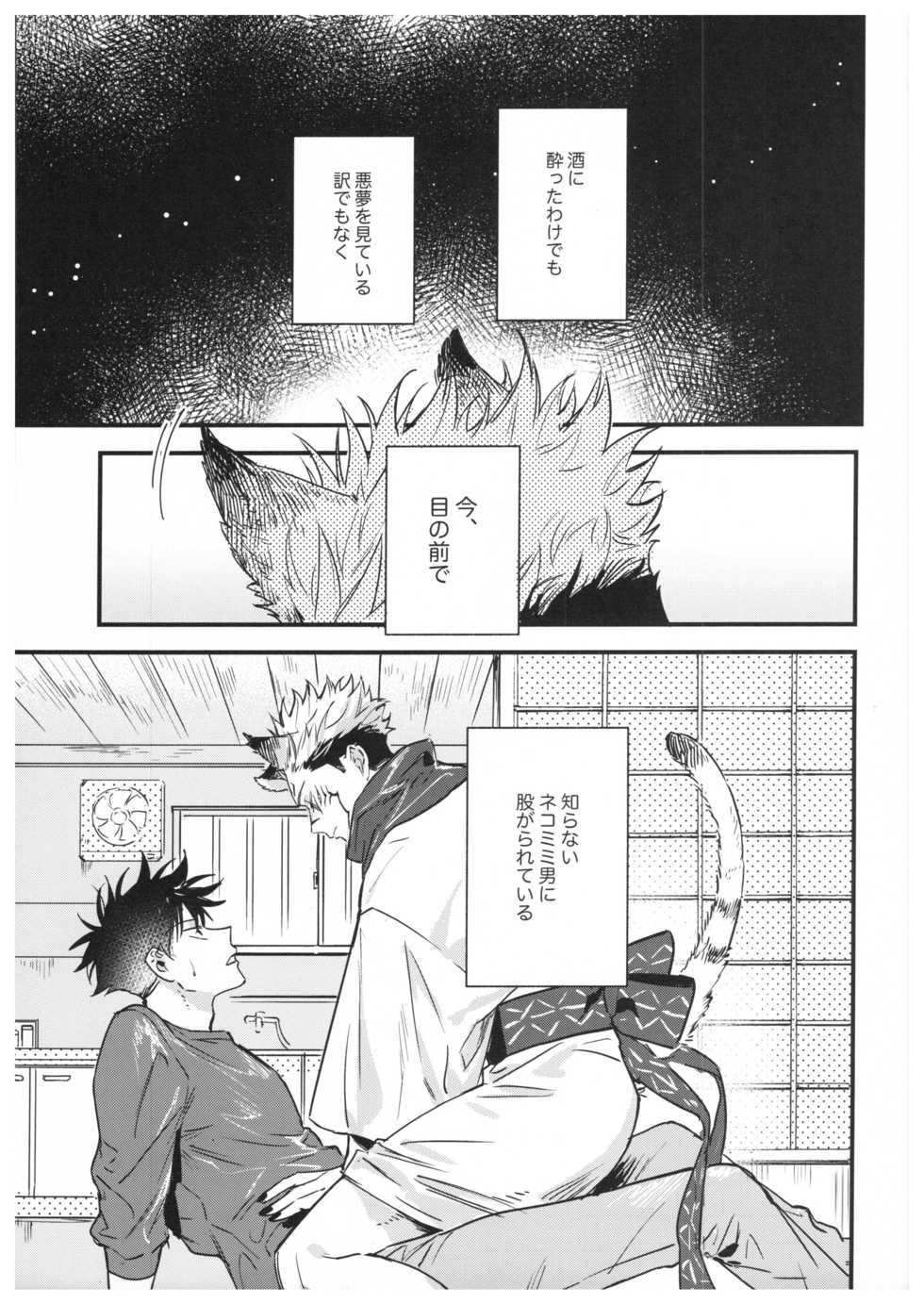 (Yougen Kinkyuu SUMMER 2021) [CANARY (bi)] FUSHI TO NEKO (Jujutsu Kaisen) - Page 4