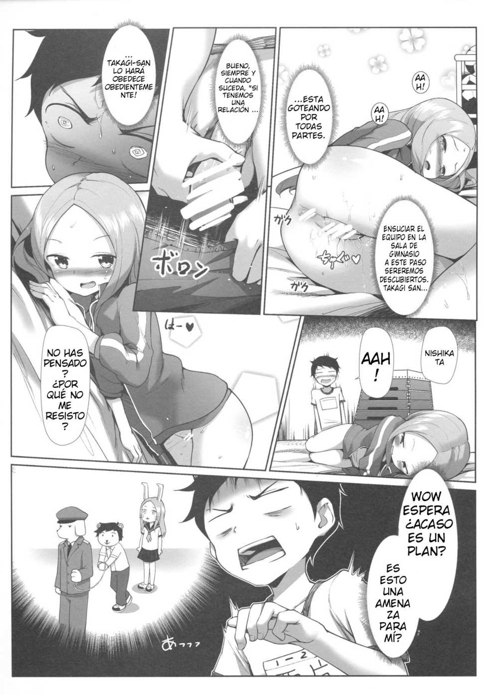 [Akari (GuiZhenCao)] Takagi-san no Ase to Majiri Atte | Mixed with Takagi-san's Sweat (Karakai Jouzu no Takagi-san) [Spanish] [Eros no Fansub] - Page 12