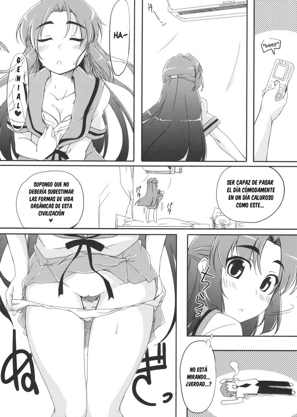 (C76) [Piñata Party (Nagami Yuu)] Over Flow Virus (The Melancholy of Haruhi Suzumiya) [Spanish] [G.T TRADUCTOR] - Page 7