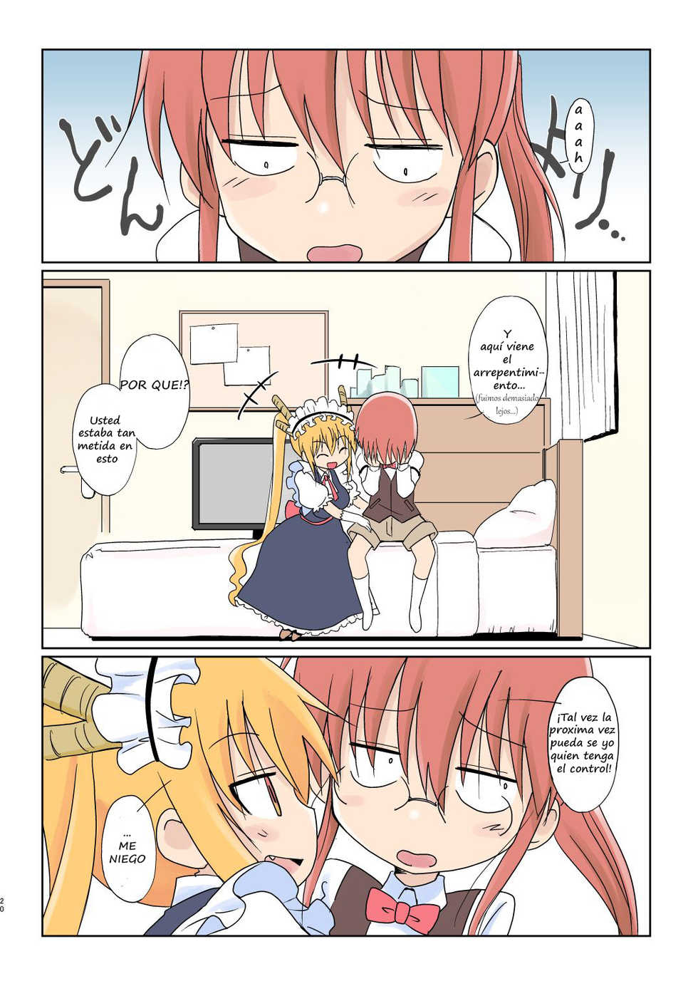 [Circle Heron (Shiramayumi)] Magejun 40 (Kobayashi-san-chi no Maid Dragon) [Spanish] [Persona sin nada que hacer] [Digital] - Page 20